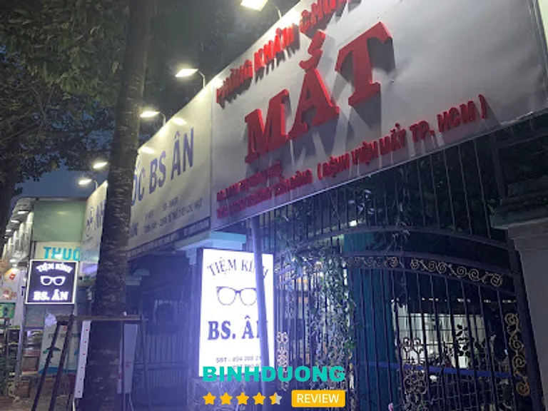 Phòng khám mắt, tiệm kính BS Ân: 211 Hồ Văn Cống, Thủ Dầu Một