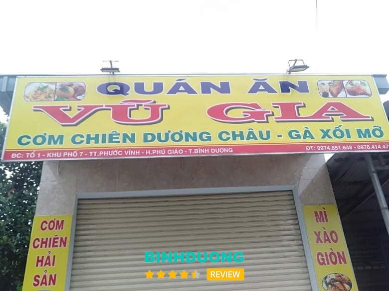 Quán ăn gia đình Vũ Gia Phú Giáo